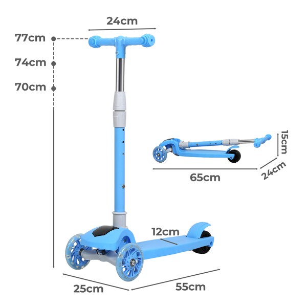 bopeep foldable kids scooter led music blue bopeep foldable kids scooter led music blue
