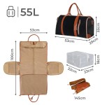 slimbridge garment bags 2 in 1 hanging suit bag black