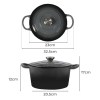 toque 4l enamel dutch oven pot in black colour toque 4l enamel dutch oven pot in black colour