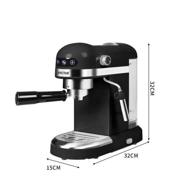 spector coffee maker machine espresso black