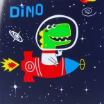 bopeep 16''13'' 2pcs kids luggage set space dino
