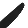 stainless steel cutlery set travel knife black