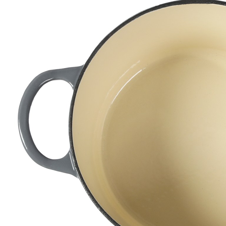 toque 4l enamel dutch oven pot in black colour