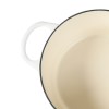 toque 4l enamel dutch oven pot in white colour toque 4l enamel dutch oven pot in white colour