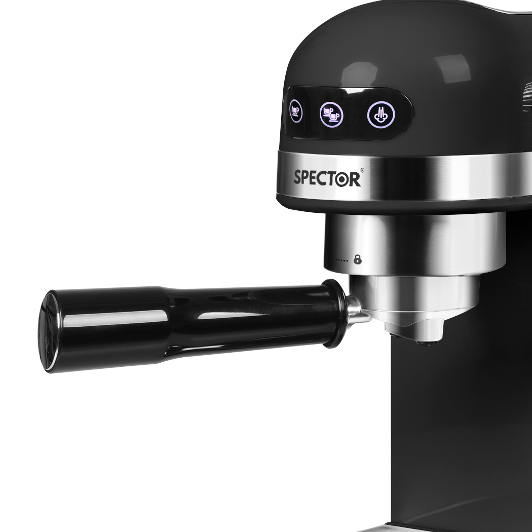 spector coffee maker machine espresso black