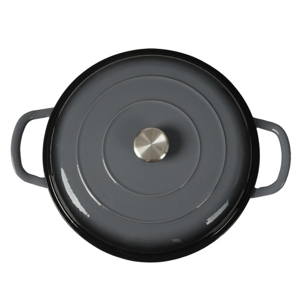 3.5l enamel dutch oven pan in black colour