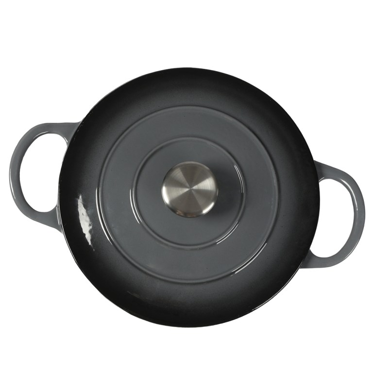 toque 4l enamel dutch oven pot in black colour