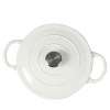 toque 4l enamel dutch oven pot in white colour toque 4l enamel dutch oven pot in white colour