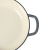 3.5l enamel dutch oven pan in black colour