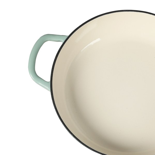 toque 3.5l enamel dutch oven pan in green colour toque 3.5l enamel dutch oven pan in green colour