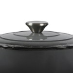toque 4l enamel dutch oven pot in black colour