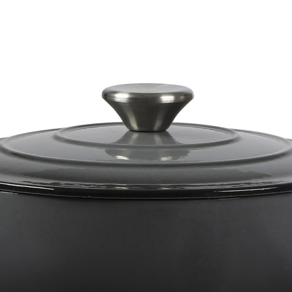 toque 4l enamel dutch oven pot in black colour toque 4l enamel dutch oven pot in black colour
