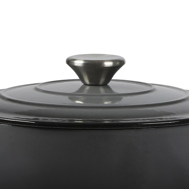 toque 4l enamel dutch oven pot in black colour
