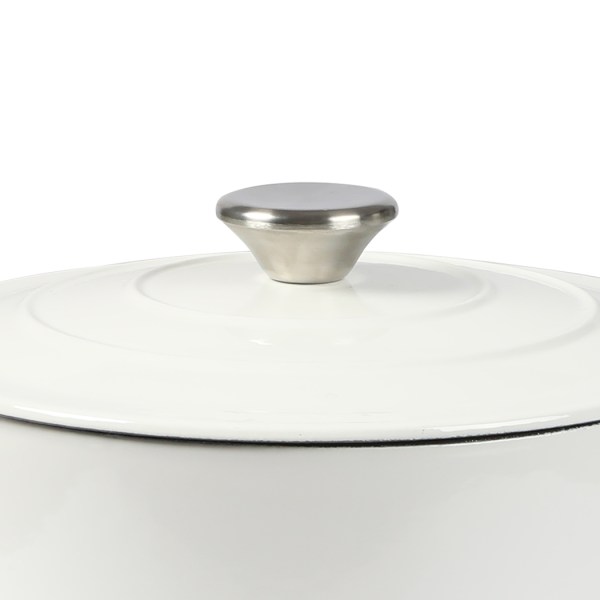 toque 4l enamel dutch oven pot in white colour toque 4l enamel dutch oven pot in white colour