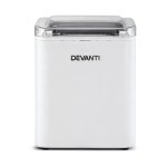 devanti ice maker machine portable 12kg countertop w/self cleaning 1.2l white