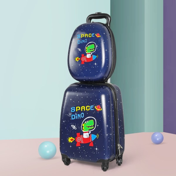 bopeep 16''13'' 2pcs kids luggage set space dino bopeep 16''13'' 2pcs kids luggage set space dino
