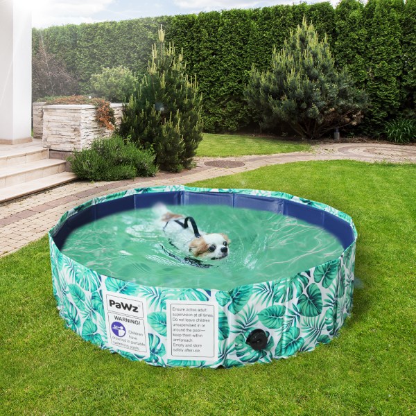 pawz 80cm pet dog swimming pool cat m medium