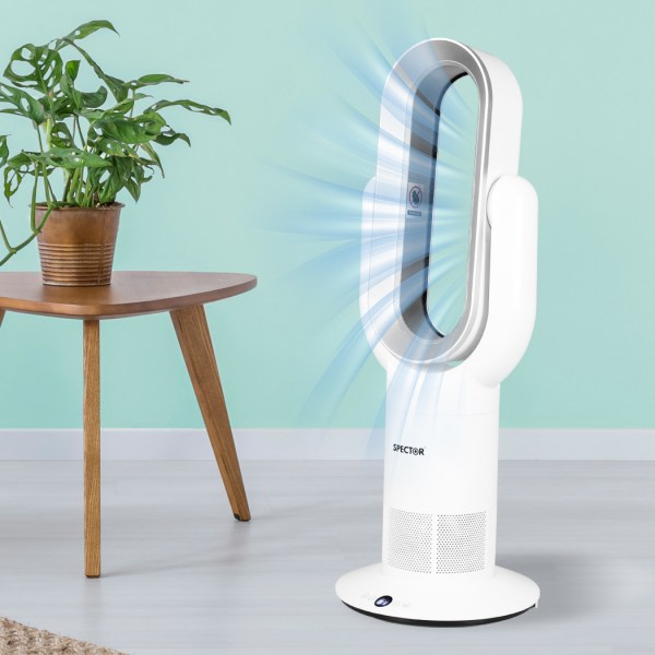 spector bladeless fan electric cooler silver