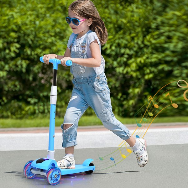 bopeep foldable kids scooter led music blue bopeep foldable kids scooter led music blue