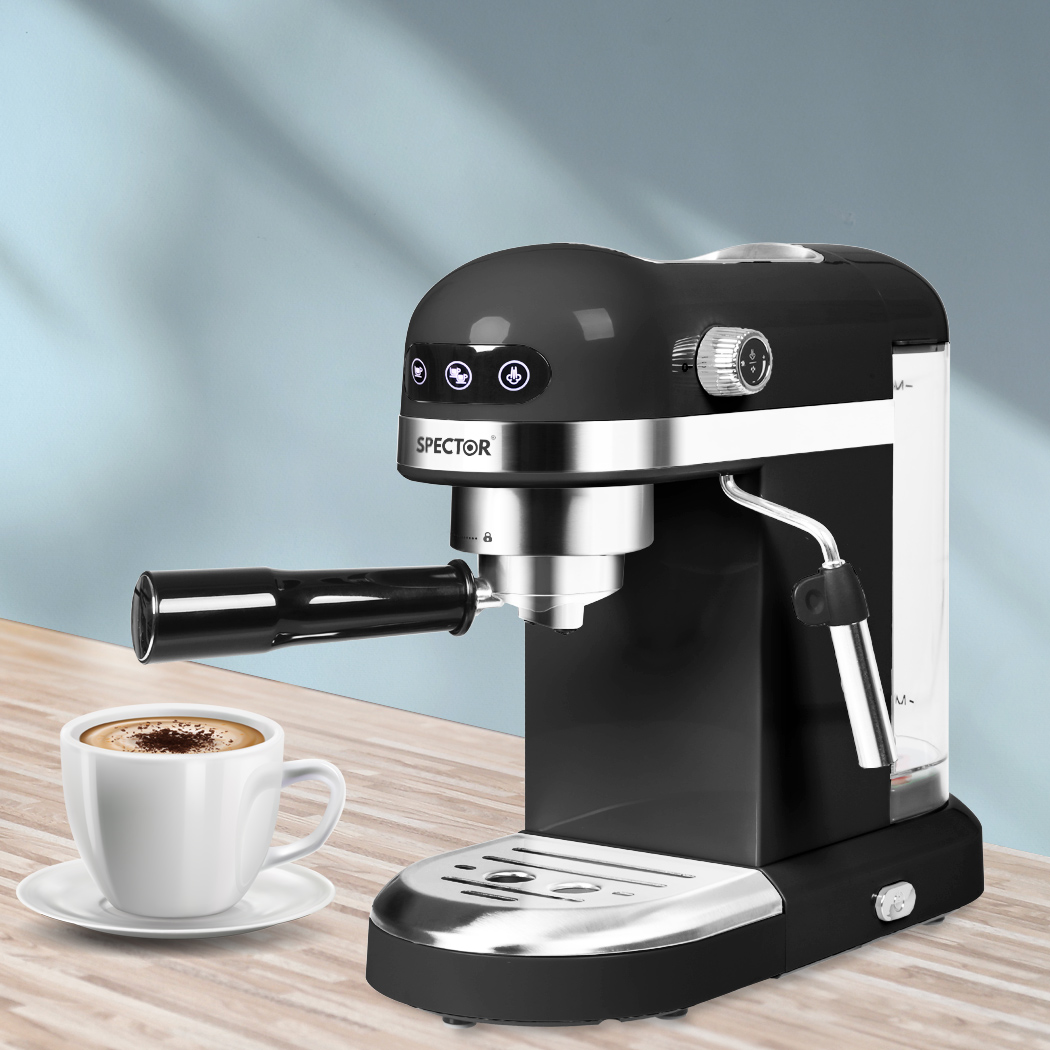 spector coffee maker machine espresso black