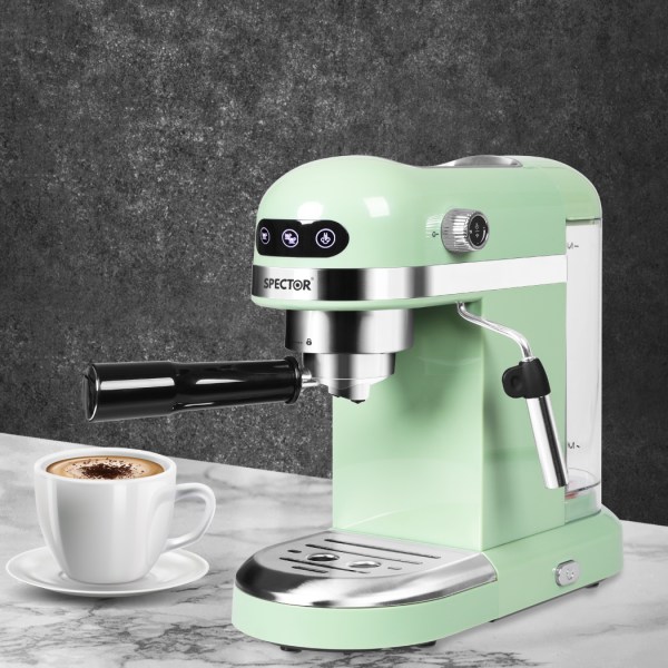 spector coffee maker machine espresso green mint