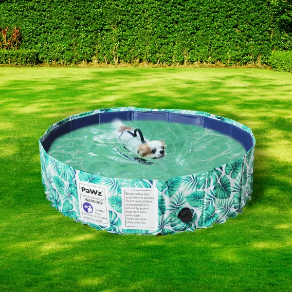 pawz 80cm pet dog swimming pool cat m medium