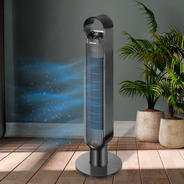 spector portable bladeless tower fan black spector portable bladeless tower fan black