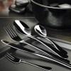 stainless steel cutlery set travel knife black