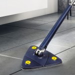 cleanflo cleaning mop dry wet triangle blue