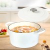 toque 4l enamel dutch oven pot in white colour toque 4l enamel dutch oven pot in white colour