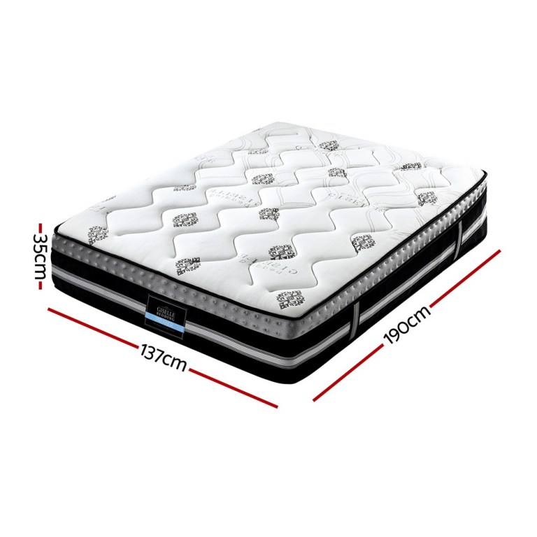 giselle bedding double mattress 35cm bed in a box pocket spring gel memory foam