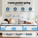 giselle bedding double mattress 35cm bed in a box pocket spring gel memory foam