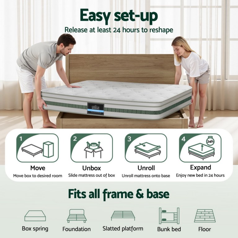 20cm giselle mattress king green tea mattresses