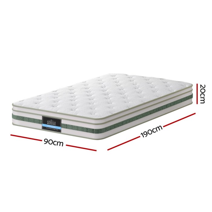 20cm giselle mattress single green tea mattresses 20cm giselle mattress single green tea mattresses