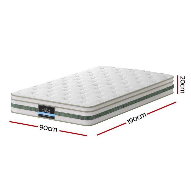 20cm giselle mattress single green tea mattresses