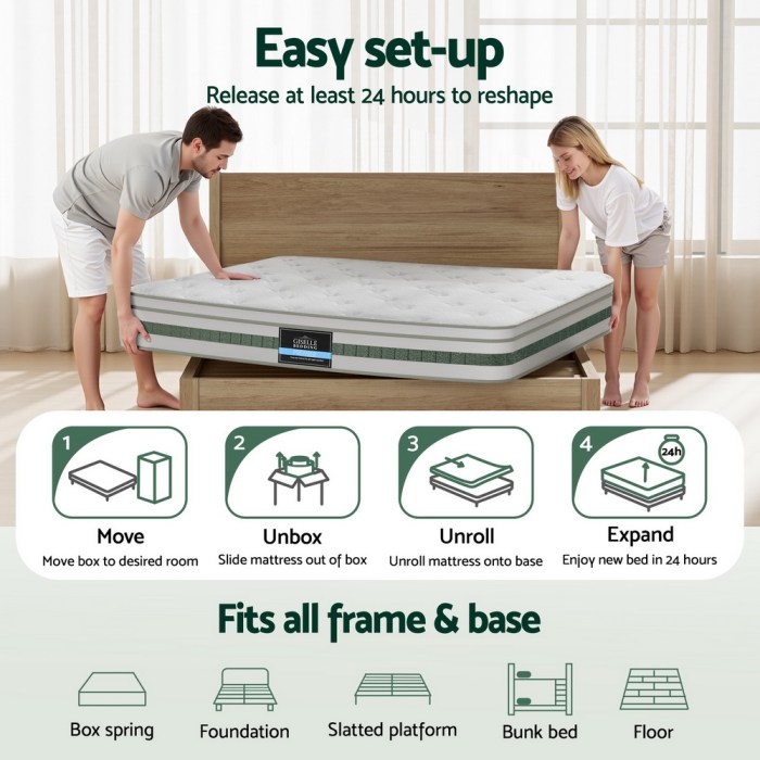 20cm giselle mattress single green tea mattresses 20cm giselle mattress single green tea mattresses