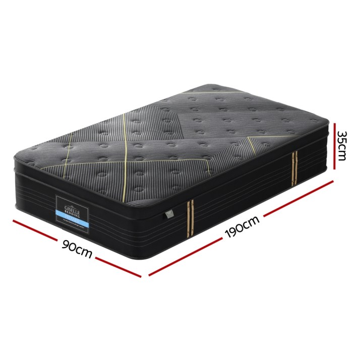 35cm giselle mattress single bed bamboo pocket firm foam 35cm giselle mattress single bed bamboo pocket firm foam