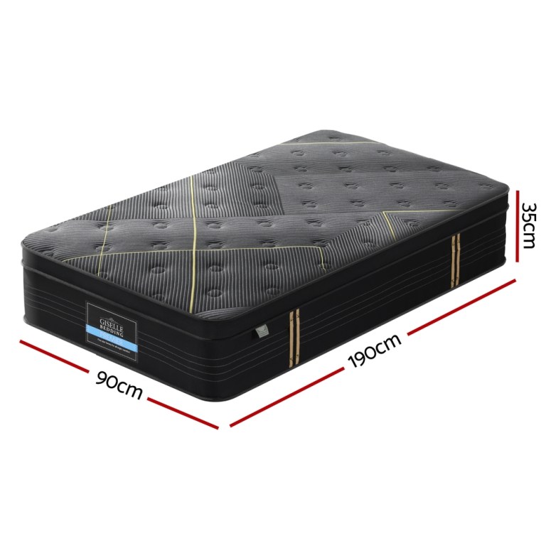 35cm giselle mattress single bed bamboo pocket firm foam 35cm giselle mattress single bed bamboo pocket firm foam
