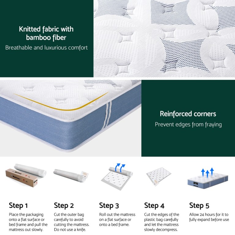 25cm giselle mattress king single bed pocket spring mattresses 25cm giselle mattress king single bed pocket spring mattresses