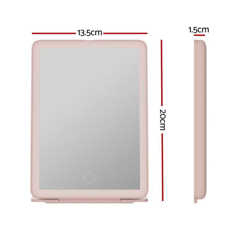 embellir compact makeup mirror w/ led light portable foldable travel beauty pink embellir compact makeup mirror w/ led light portable foldable travel beauty pink