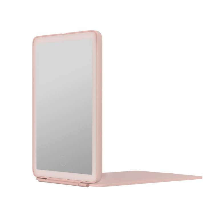 embellir compact makeup mirror w/ led light portable foldable travel beauty pink embellir compact makeup mirror w/ led light portable foldable travel beauty pink