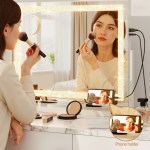 embellir makeup mirror 60x50cm 360~ rotatable vanity mirror with lights crystal led embellir makeup mirror 60x50cm 360~ rotatable vanity mirror with lights crystal led