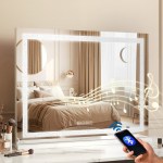 embellir bluetooth makeup mirror 80x58cm hollywood vanity with led light crystal embellir bluetooth makeup mirror 80x58cm hollywood vanity with led light crystal