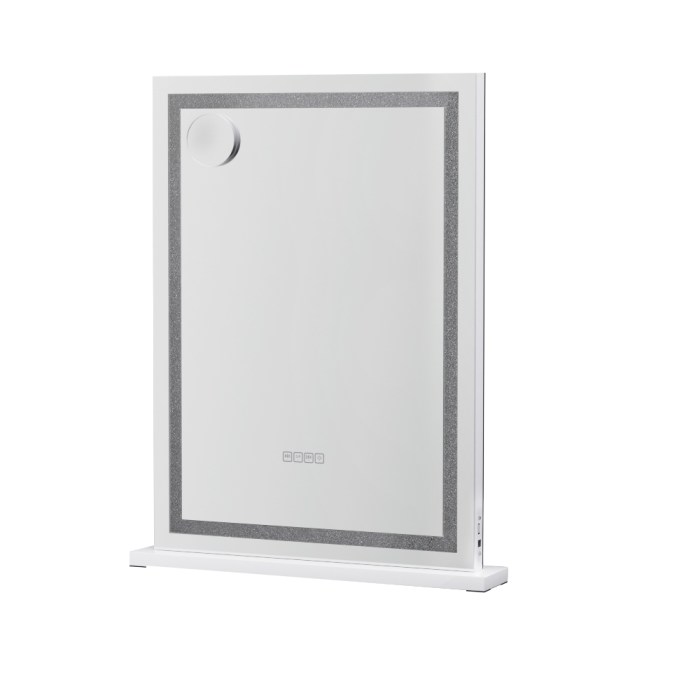 embellir bluetooth makeup mirror 58x80cm hollywood vanity with led light crystal