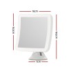 embellir makeup mirror 10x magnification led light adjustable rotation cordless suction cup