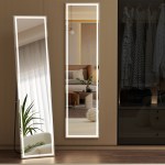 embellir full length floor wall mirrors led light