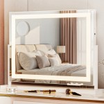 embellir makeup mirror 58x46cm 360~ rotatable vanity mirror with lights bright light strip adjustable embellir makeup mirror 58x46cm 360~ rotatable vanity mirror with lights bright light strip adjustable