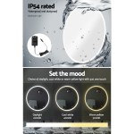 embellir wall mirror 70cm with led light makeup home decor bathroom round vanity embellir wall mirror 70cm with led light makeup home decor bathroom round vanity