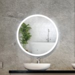 embellir wall mirror 70cm with led light makeup home decor bathroom round vanity embellir wall mirror 70cm with led light makeup home decor bathroom round vanity