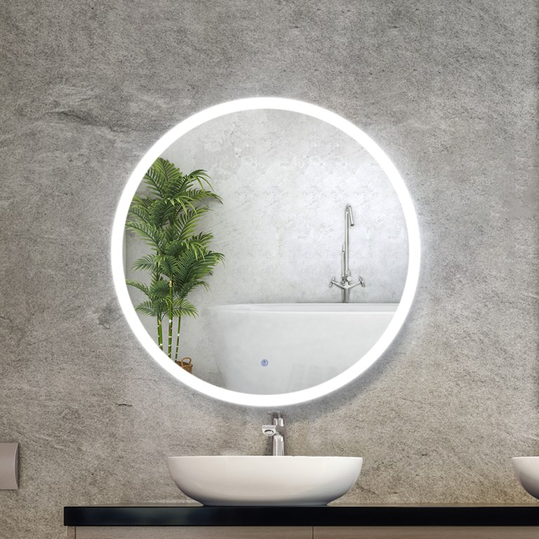 embellir wall mirror 80cm with led light makeup home decor bathroom round vanity